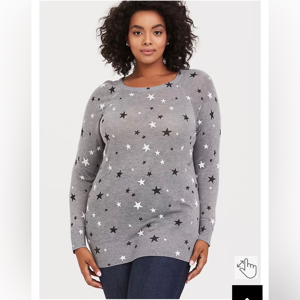 ⭐️🤩 Torrid Pullover Star Sweater 🤩⭐️